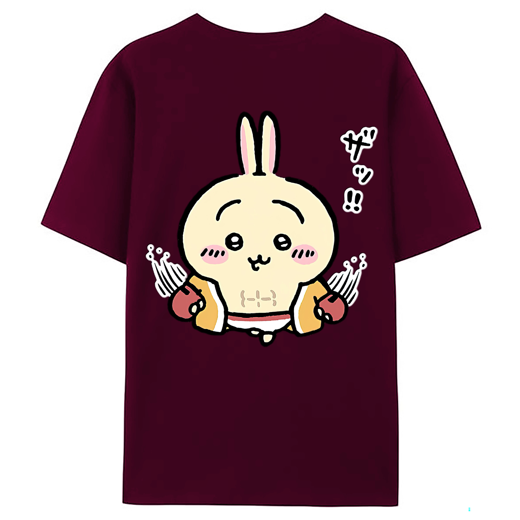 （画像用） ちいかわ うさぎ Chii-kawa usagi レディース半袖Tシャツ(バックプリント)